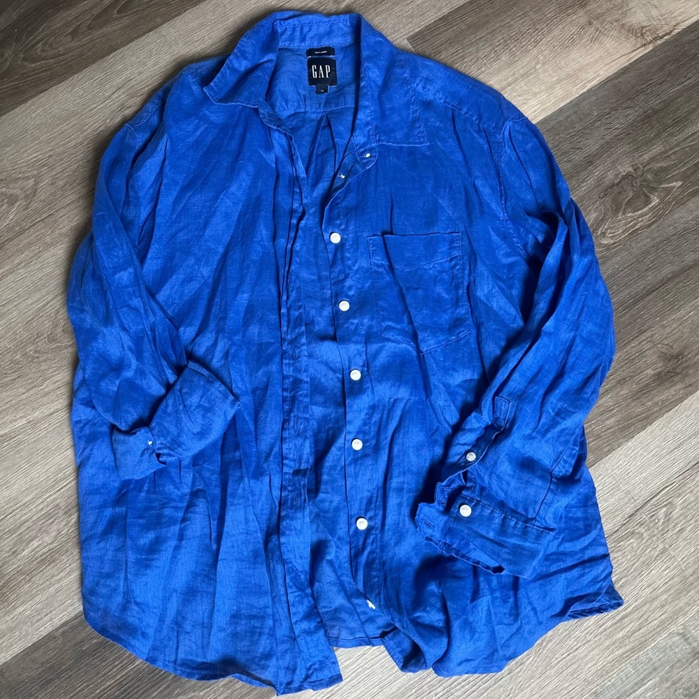 Gap 100% Linen Shirt, Womens Medium, NWOT